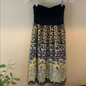 Floral Black&Yellow Sundress